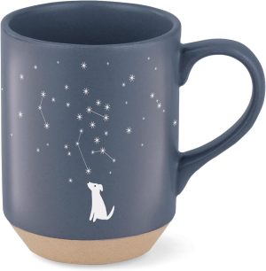 Stoneware Mug, 12 fl oz, Navy,