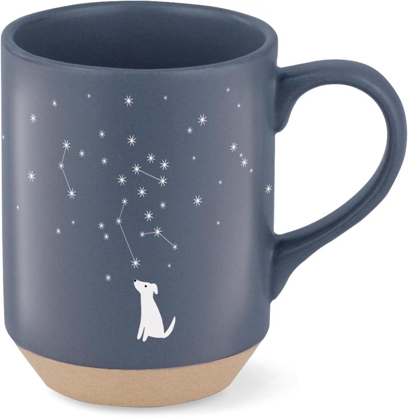 Stoneware Mug, 12 fl oz, Navy,