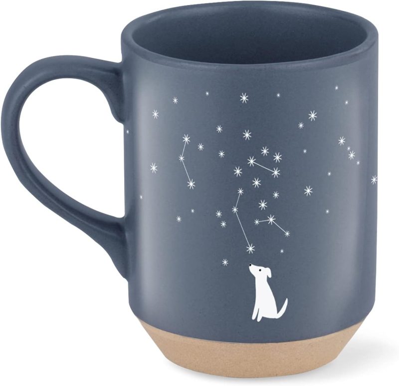 Stoneware Mug, 12 fl oz, Navy, - Image 2