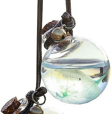 2 Pcs Empty Car Air Freshener Perfume Bottle Hanging Essential Oils Bottle Fragrance Diffuser 3.5cm